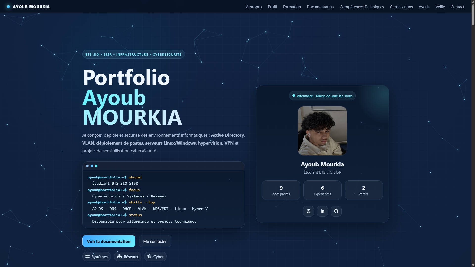 Portfolio HTML CSS JavaScript